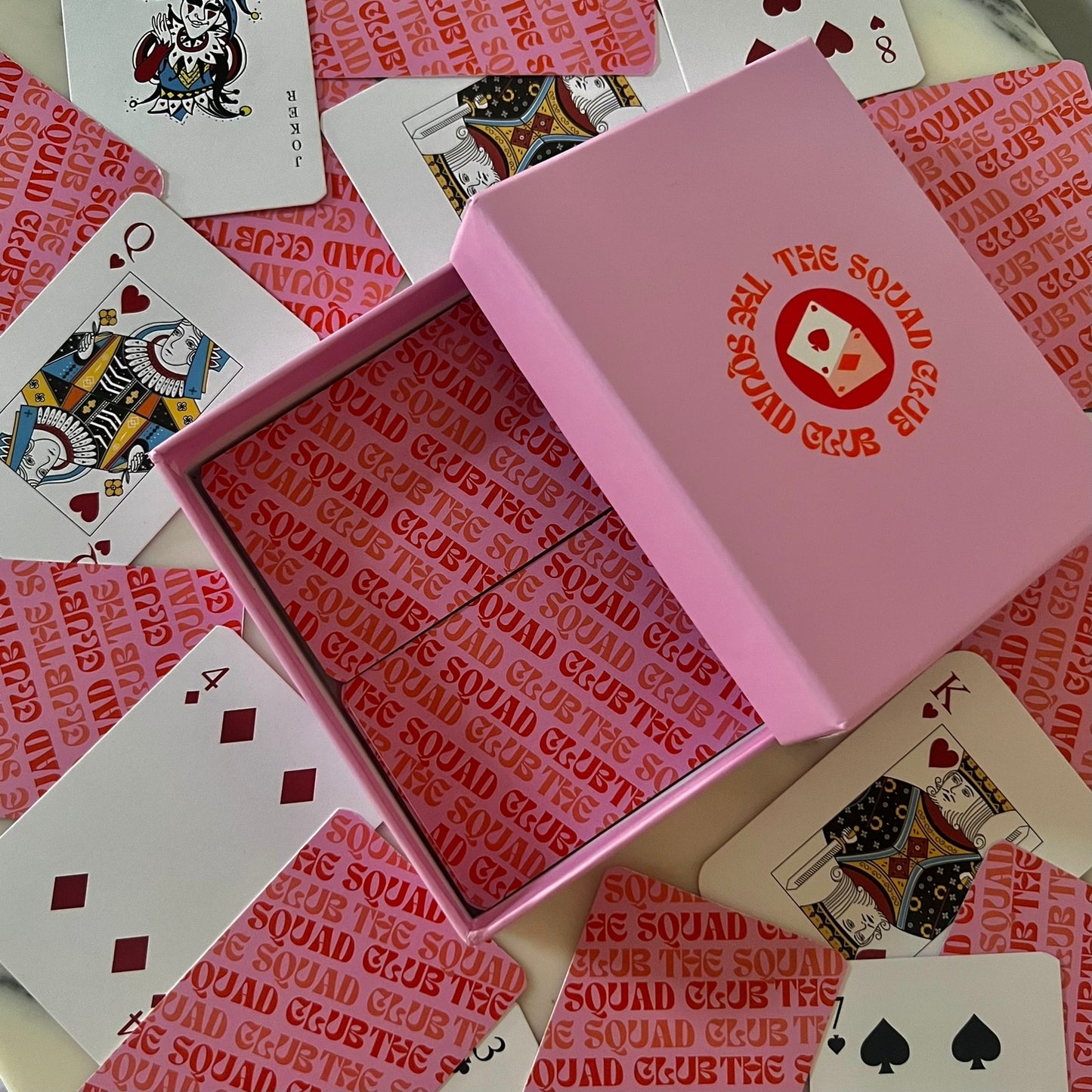 Pink Poker Cards